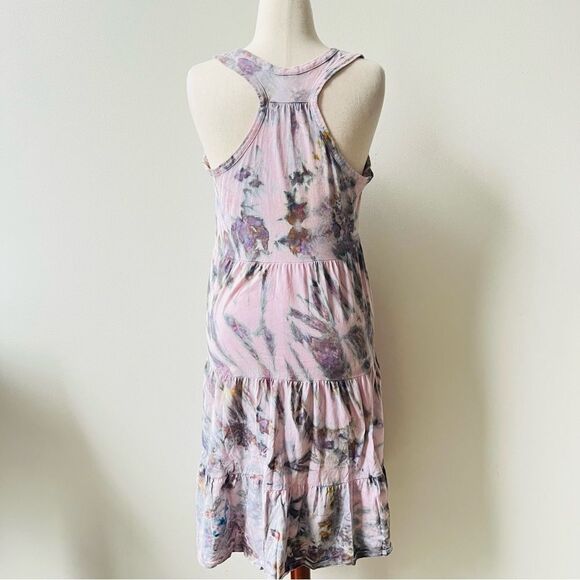 Dharma Trading Co. Womens XL Dress Tie-Dye Pink & Blue Boho Sleeveless Tank - Picture 3 of 5